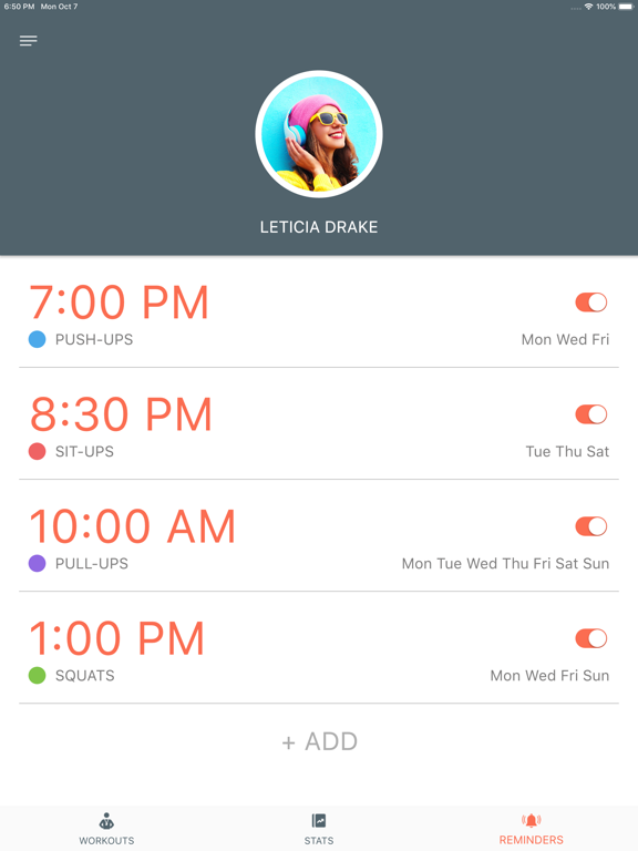 Just 6 Weeks iPad screenshot 5 - Health & Fitness app