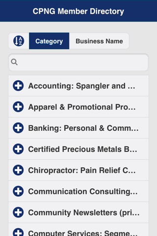 CPNG Member Directory screenshot 2