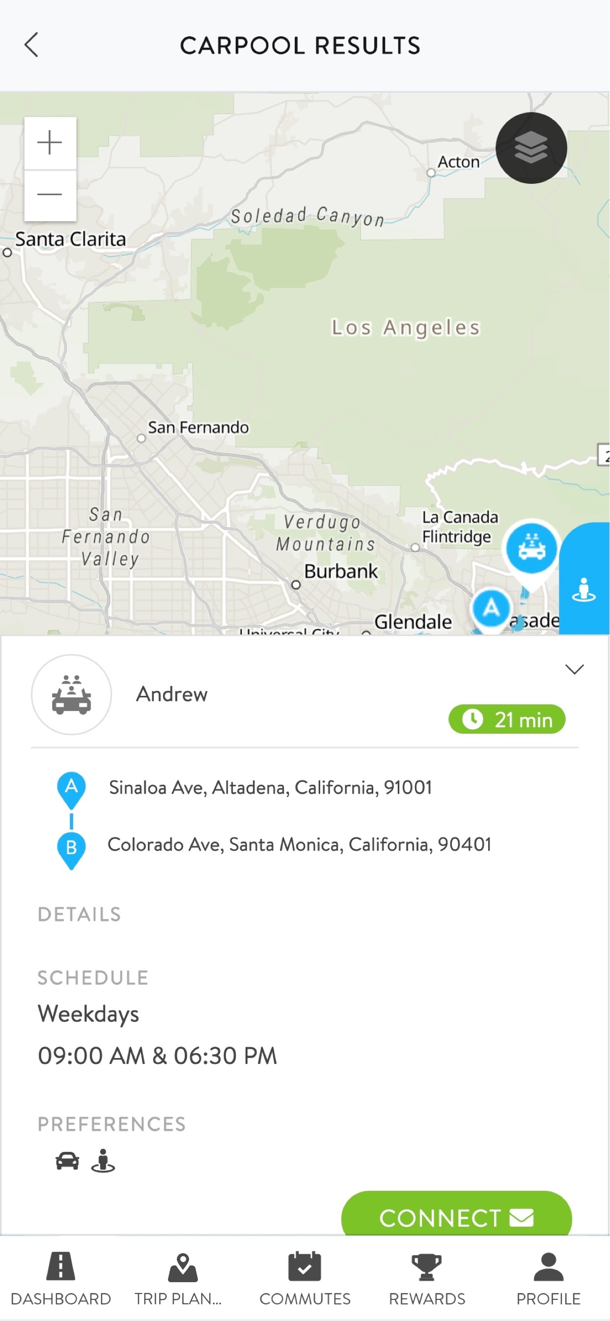 Commute Tracker by RideAmigos screenshot 5