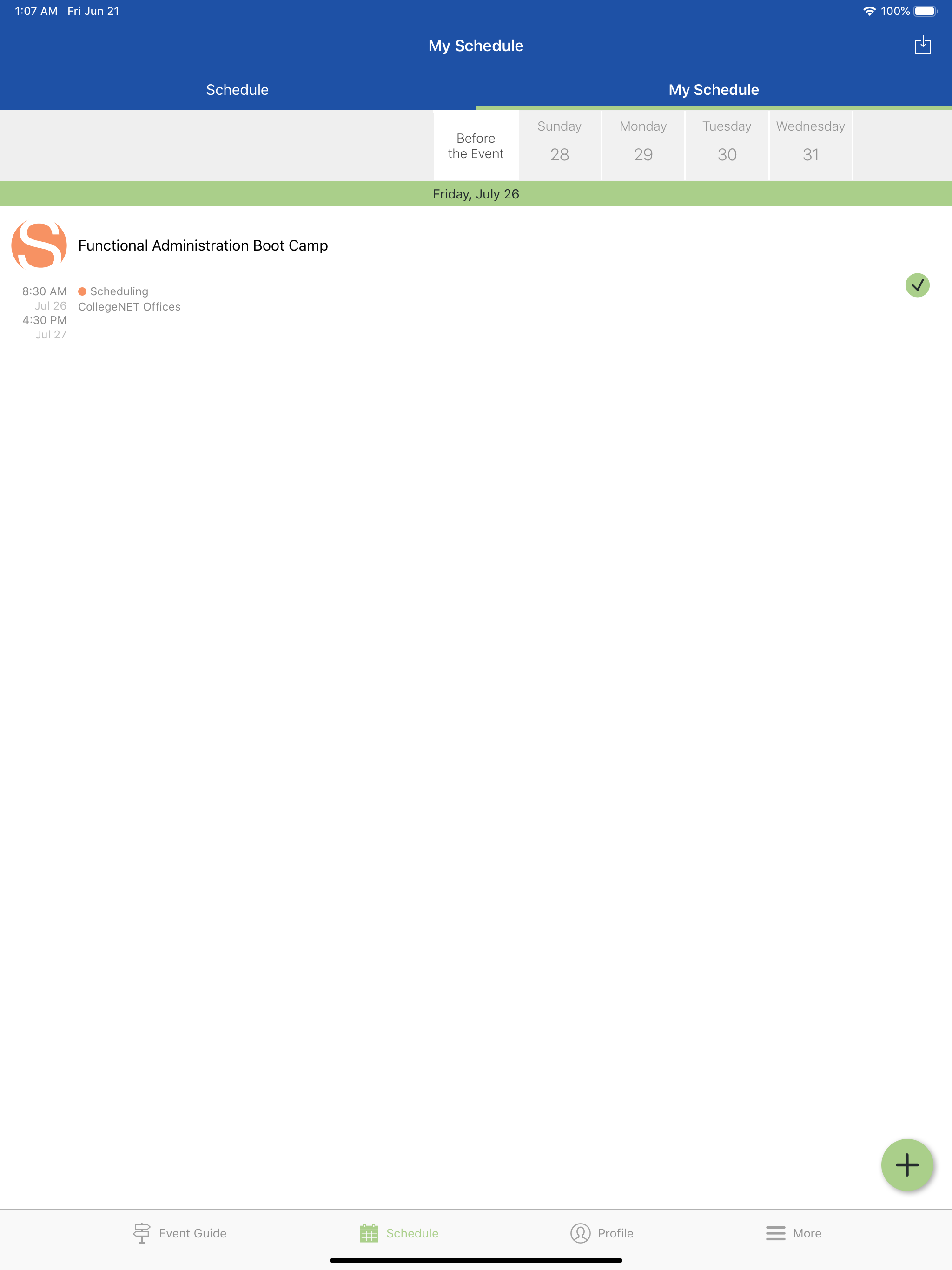 CollegeNET User Conference screenshot 9