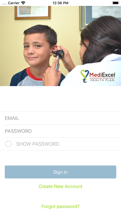 MediExcel Health Plan Screenshot