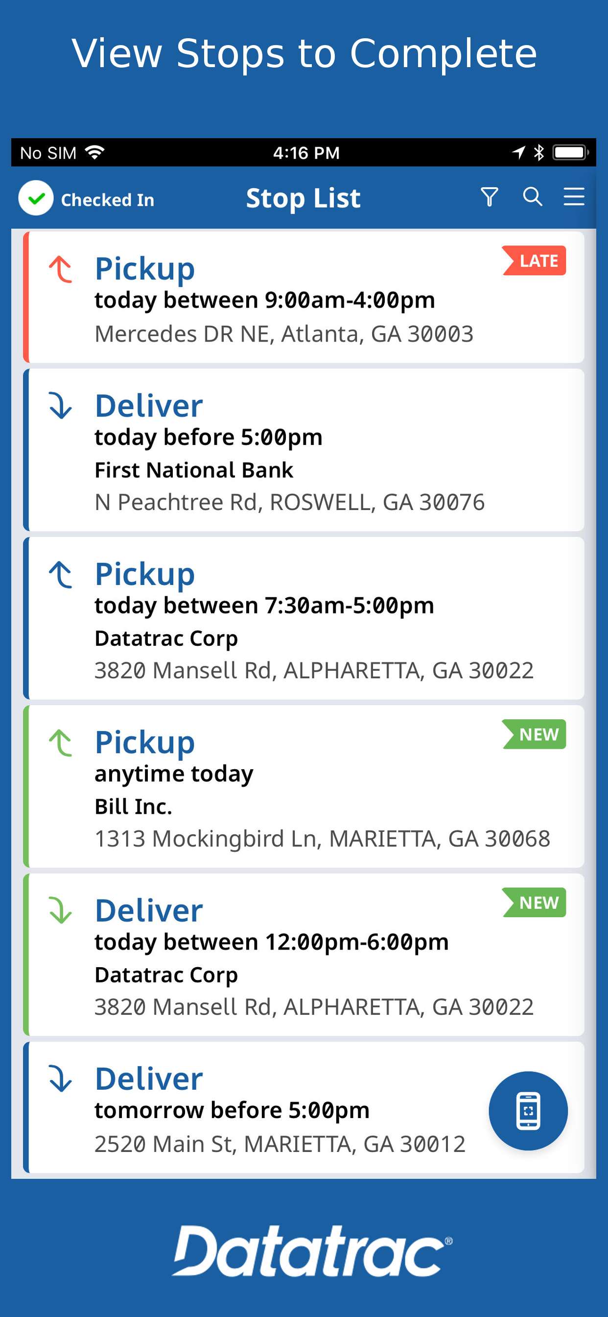 Datatrac for Drivers