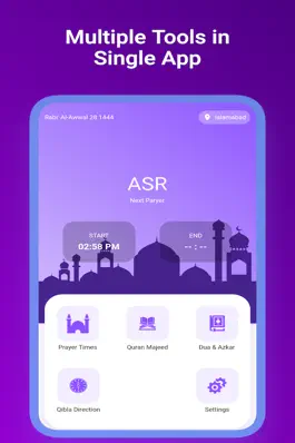 Game screenshot Qibla Quran Dua Prayer time mod apk