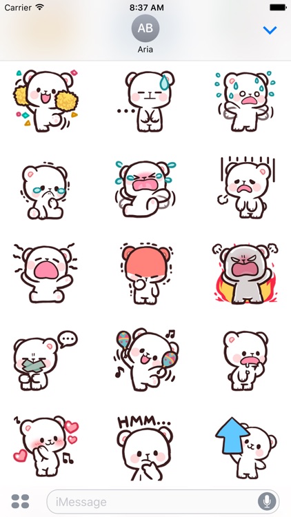 Adorable Bear Milk Daily Emoji