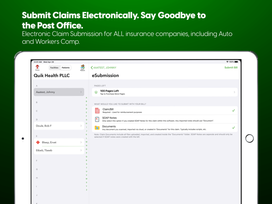 ClaimEase iPad screenshot 5 - Medical app