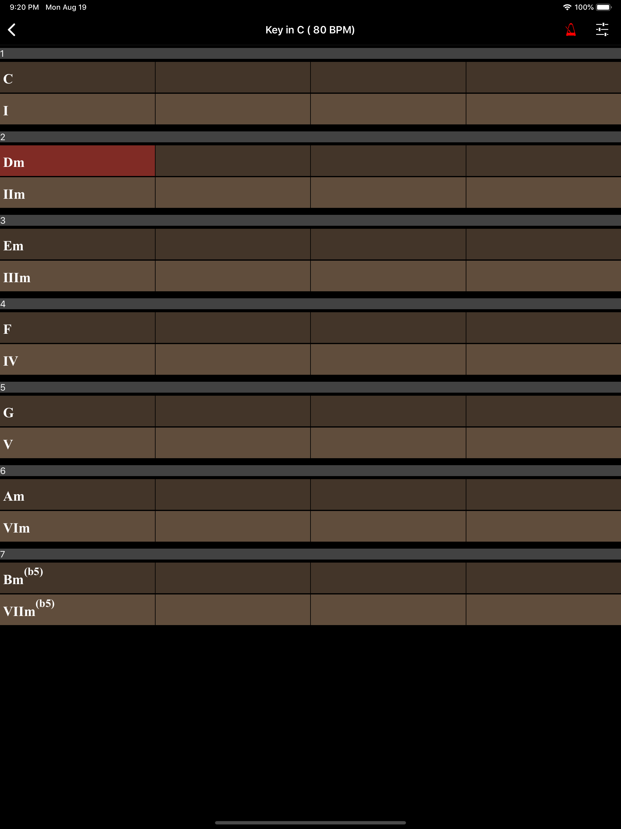 Chord Trainer - various key screenshot 7