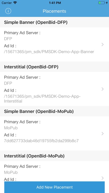 OpenBid SDK App