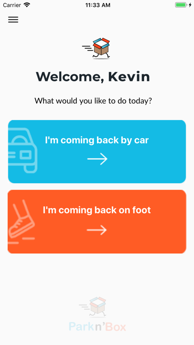 Parkn'Box app screenshot
