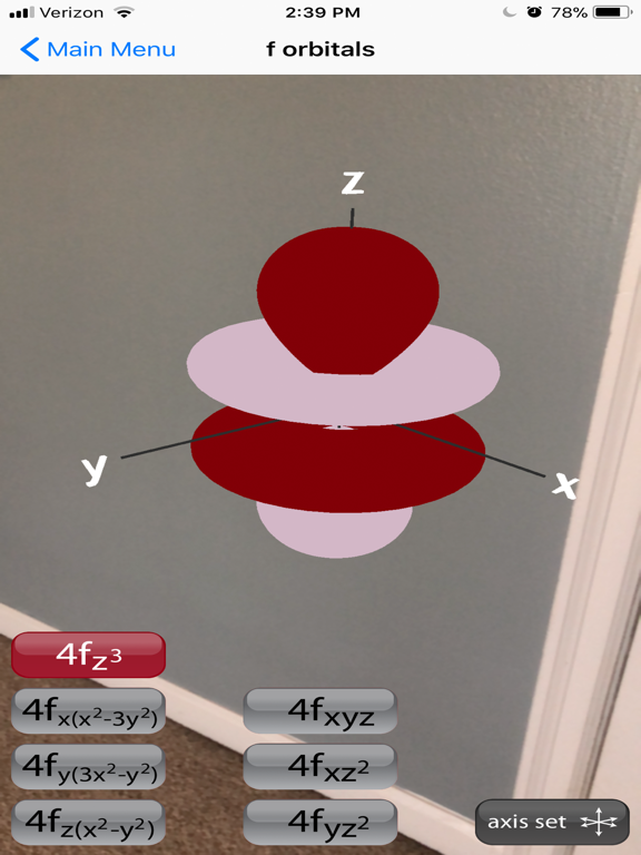 Screenshot #5 pour Orbitales atomiques AR