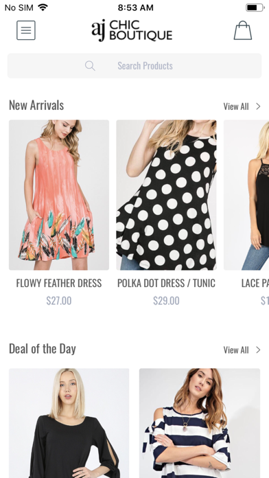 AJ Chic Boutique Screenshot