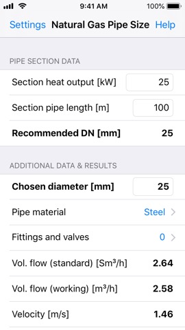 Natural Gas Pipe Sizeのおすすめ画像1