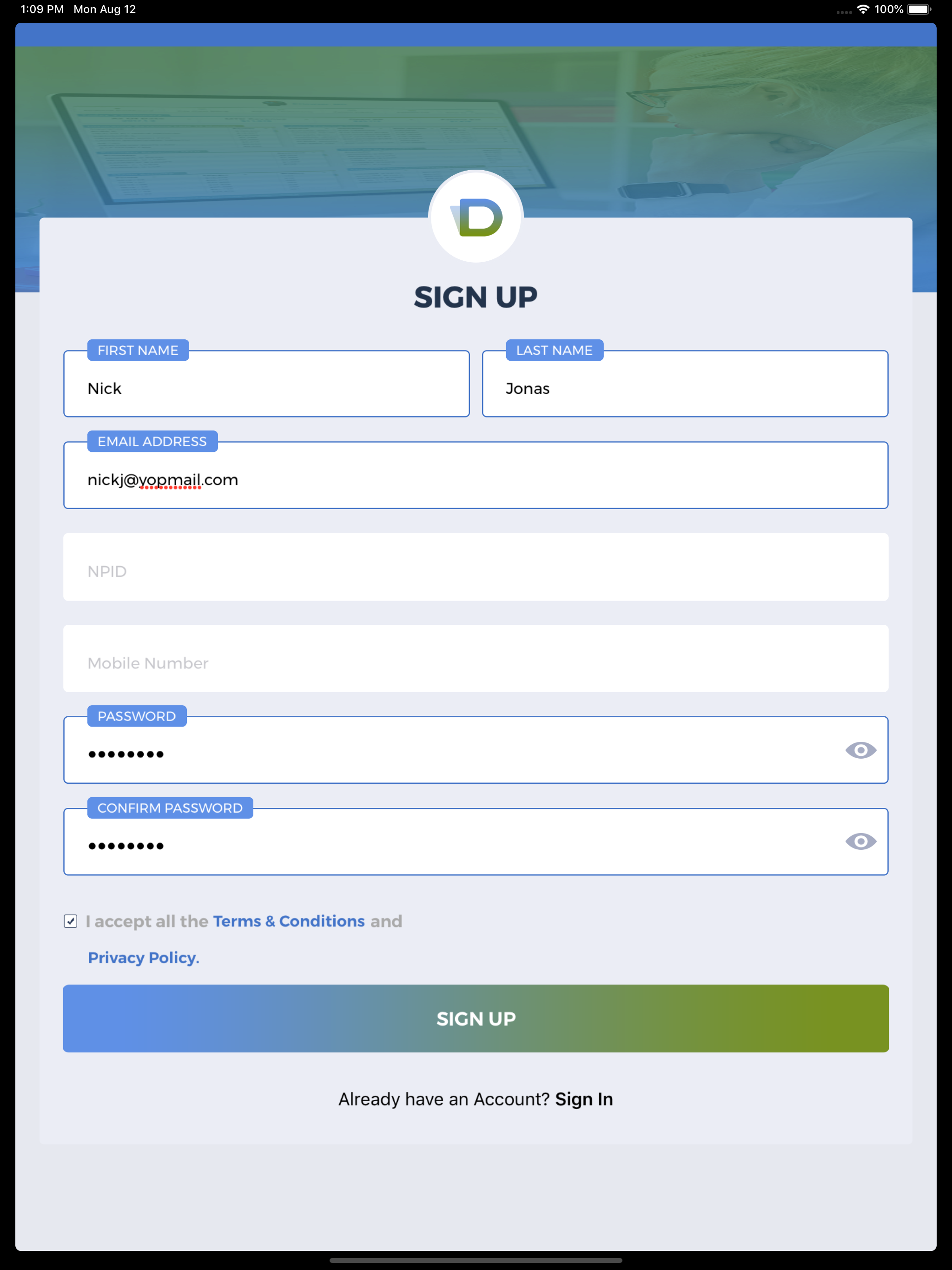 Denmaar Provider App