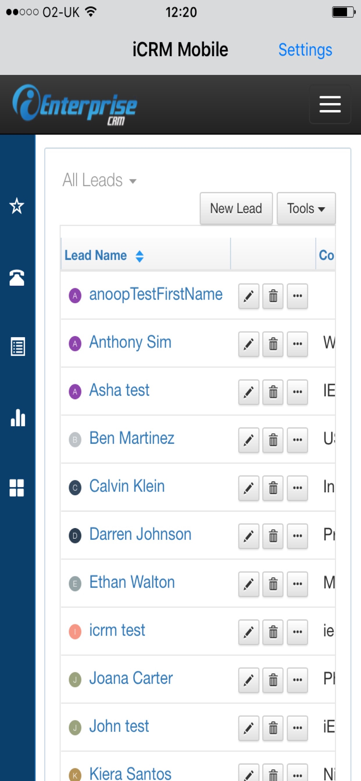iCRM for iPad screenshot 4