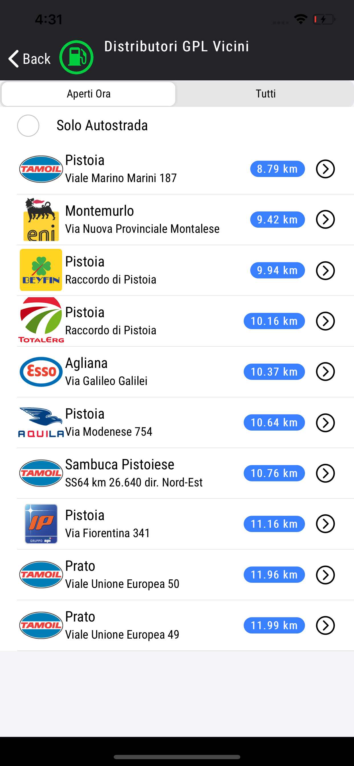 Cerca Gas Auto