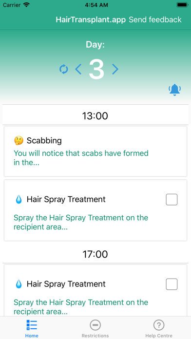 Hair Transplant App Screenshot