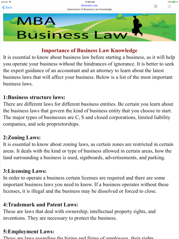 Screenshot #6 pour MBA Business Law