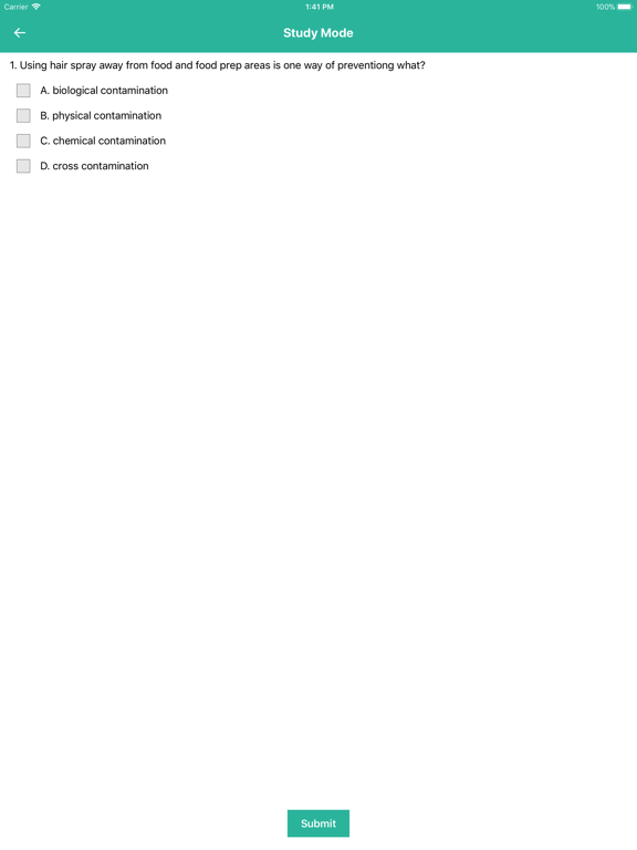 Servsafe and CPFM Test Prep iPad screenshot 2 - Education app