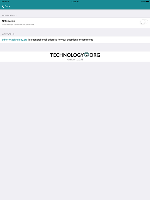 Technology.Org iPad screenshot 5 - News app