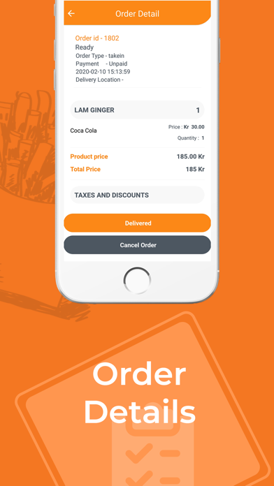 DineHome - Restaurant Admin iPhone screenshot