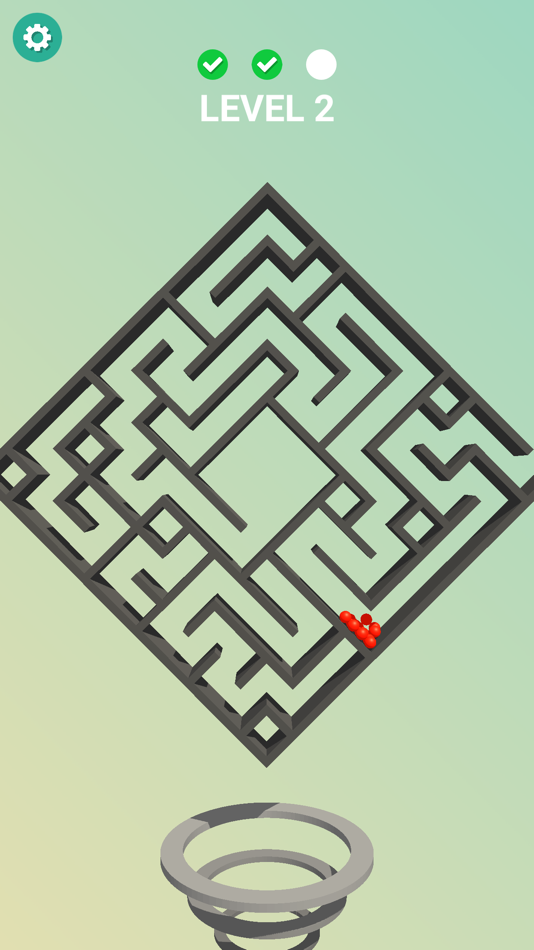 #2. Maze Balls 3D (iOS) 由: FortyFour Games