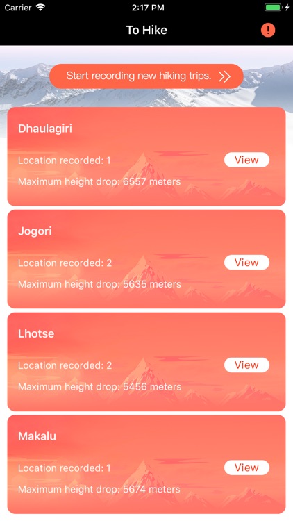 To Hike - Record Altitude