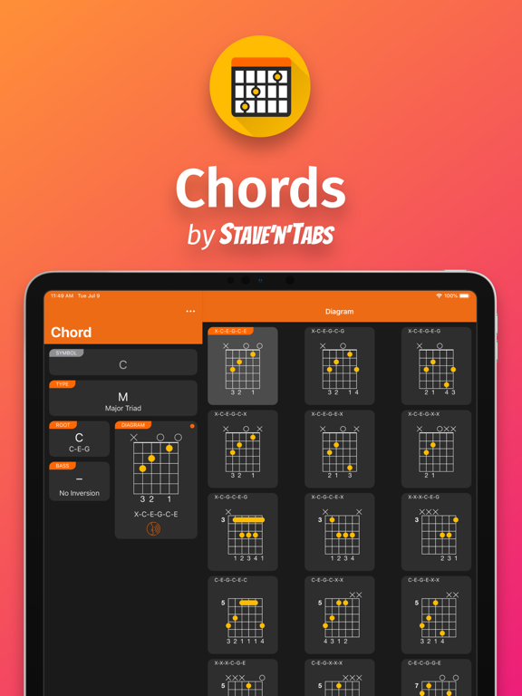 Screenshot #4 pour Chords by Stave'n'Tabs