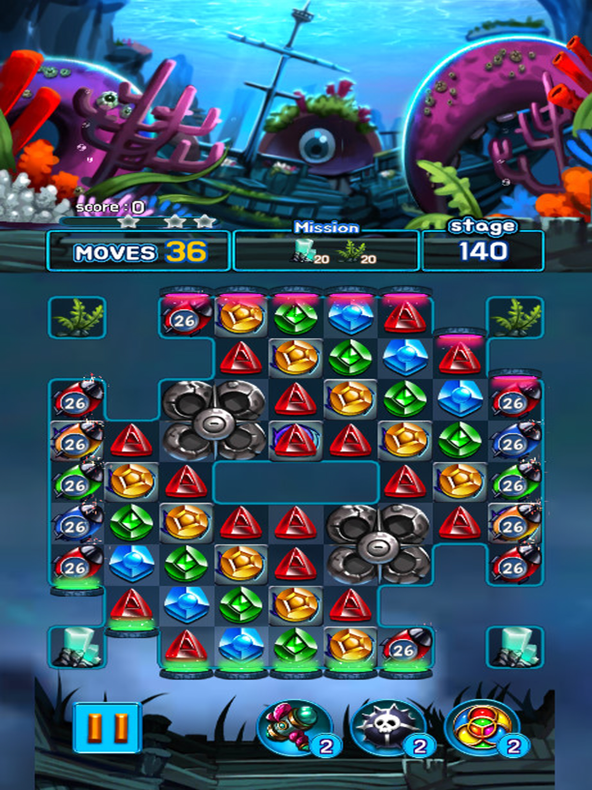Jewel Kraken: Match3 puzzle