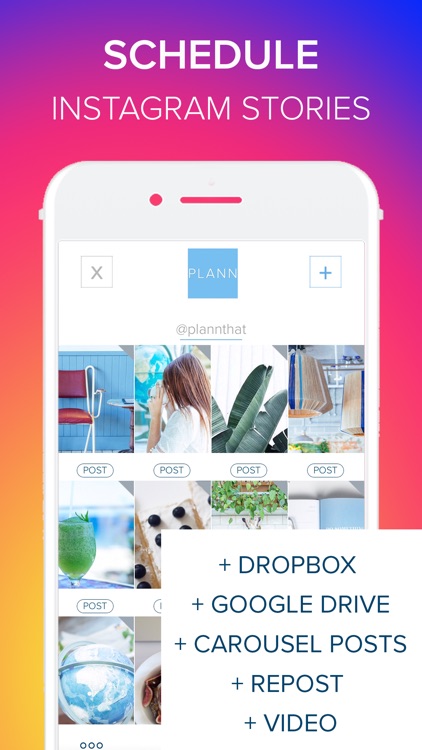 Plann + Preview for Instagram