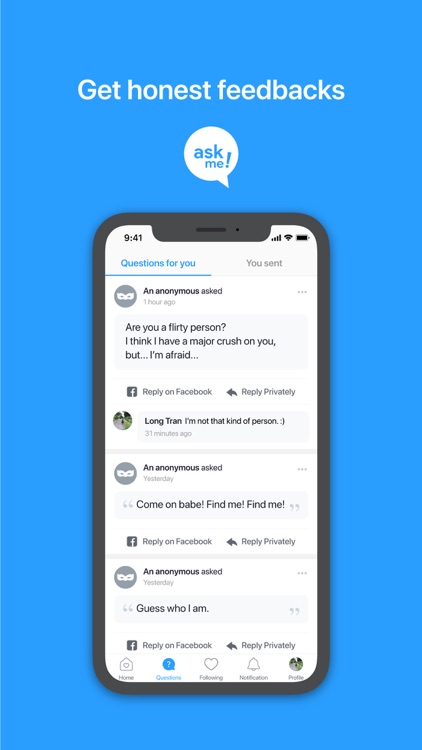 Ask Me - anonymously