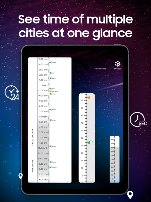 Screenshot #4 pour Time Glance — World Clock
