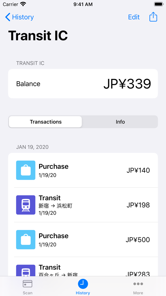 #3. Japan NFC Reader (iOS) 由: Ryoga Tanaka