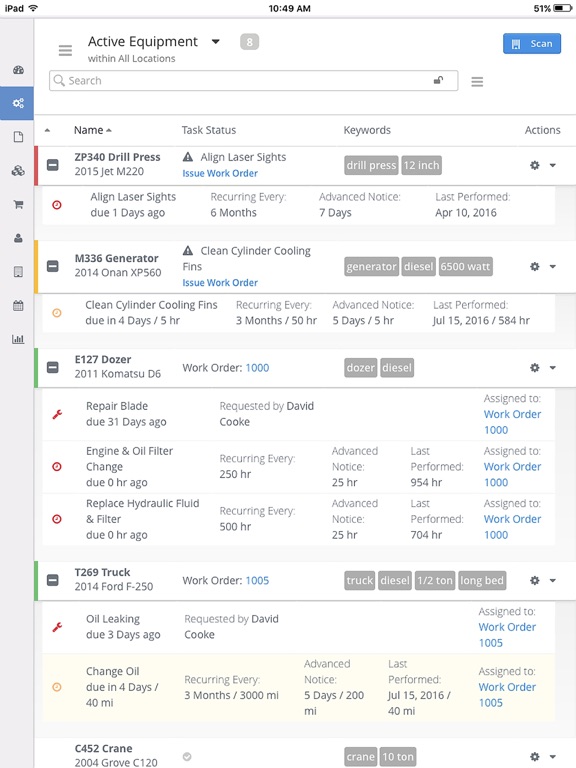 Maintenance Pro Web iPad screenshot 4 - Productivity app