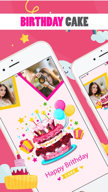 Name Photo on Happy Birthday