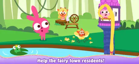 Purple Pink Fairy Tale Town