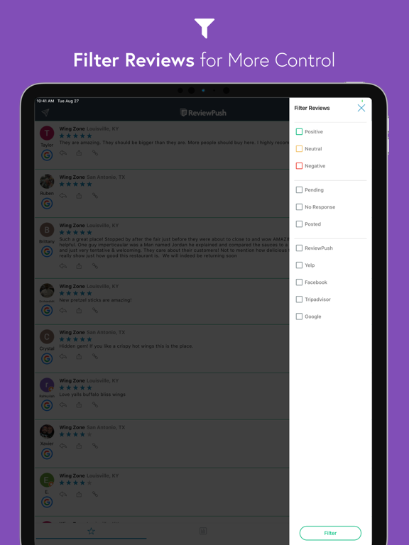 ReviewPush for Business Owners iPad screenshot 3 - Business app