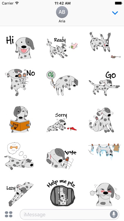 Brave Dalmatian Dog Sticker