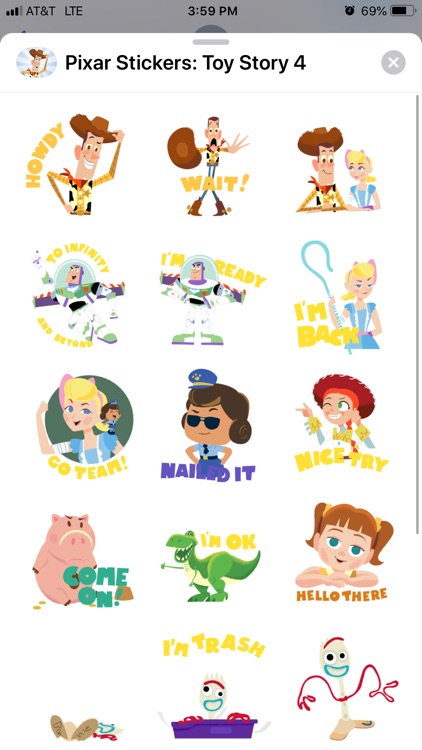 Pixar Stickers: Toy Story 4