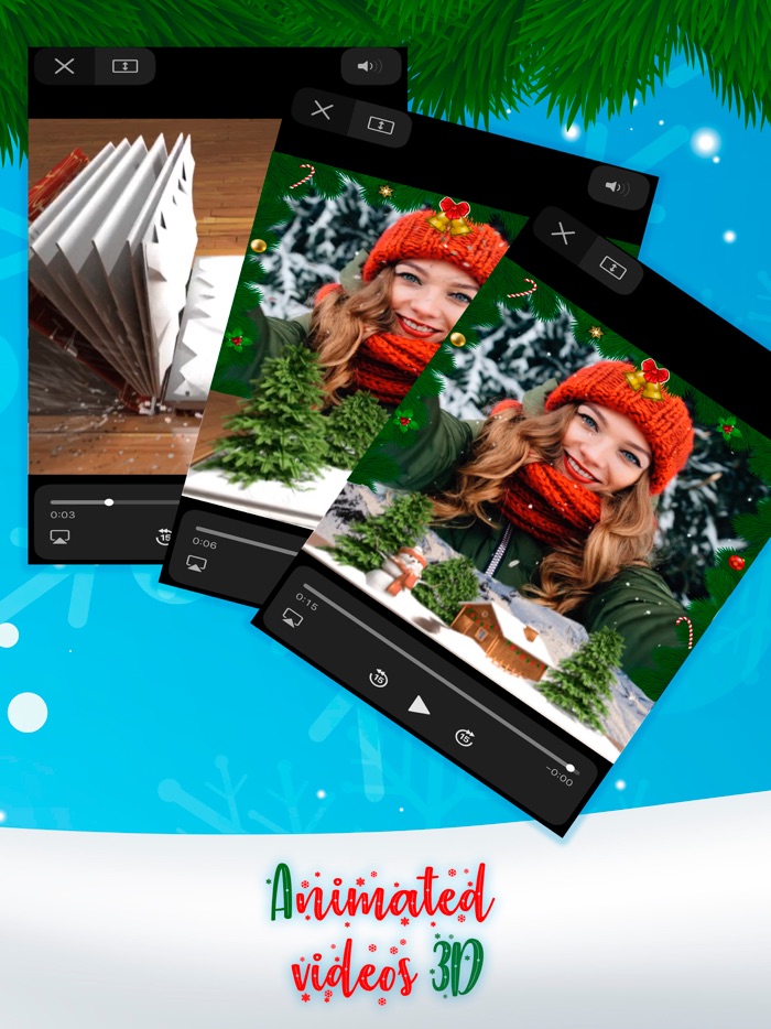 Animated 3D Xmas Frames