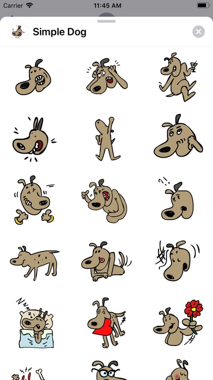Simple Dog Sticker Pack