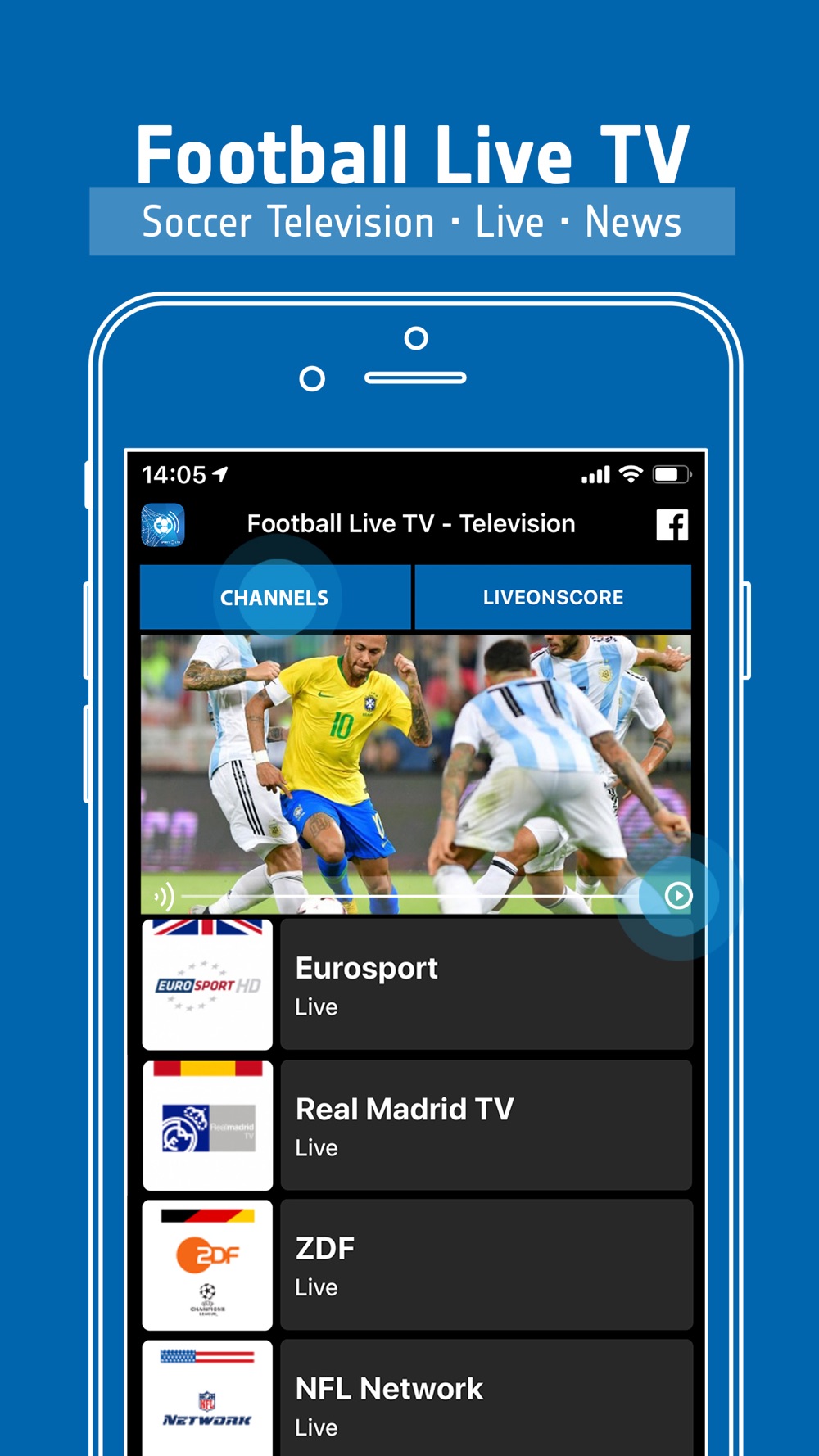 Football TV Live - Sport TV Free Download App for iPhone