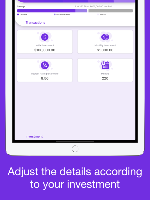 One Million $ iPad screenshot 4 - Finance app