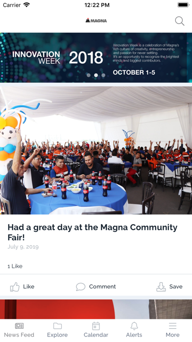 Magna EXpress Communication Screenshot