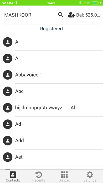 App screenshot