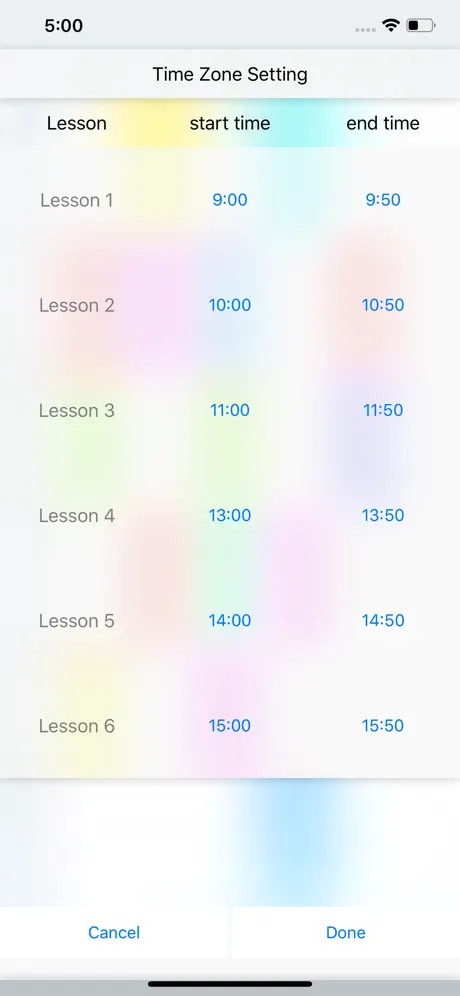 TimeTableEX