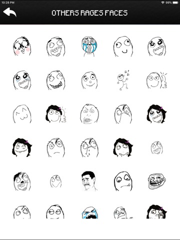 Funny Rages Faces - Stickersのおすすめ画像2