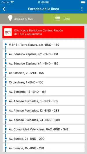 Llorente Bus screenshot 3