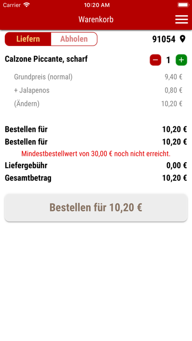 Screenshot #2 pour Pizzeria Mamma Mia Erlangen