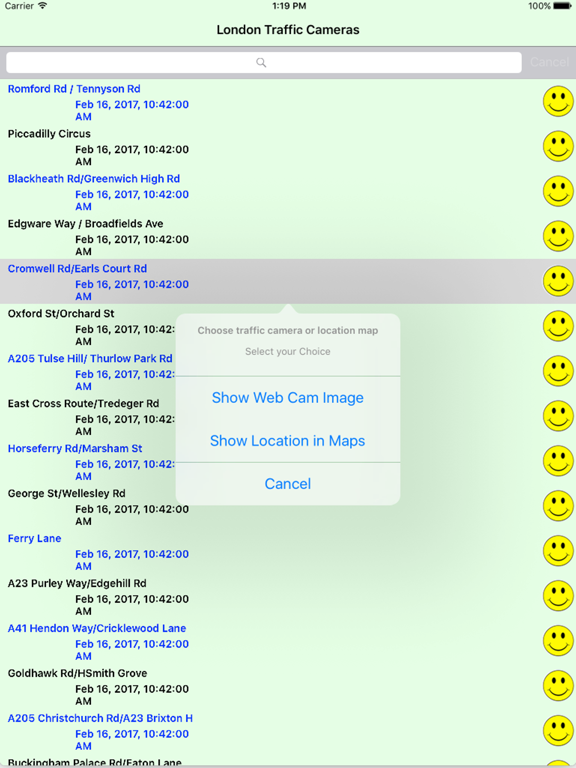 Screenshot #5 pour London Traffic Cameras