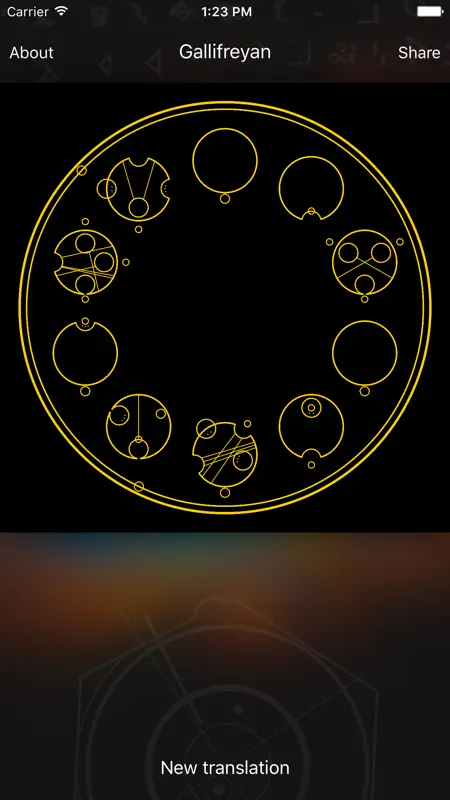 Gallifreyan Translator screenshot 4 of 5