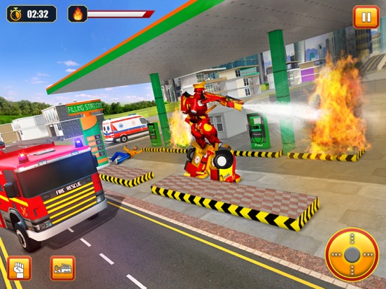 Robot Fire Truck Driver iPad screenshot